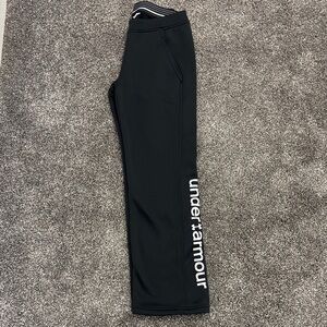 Under Armour Black Joggers with White Logo